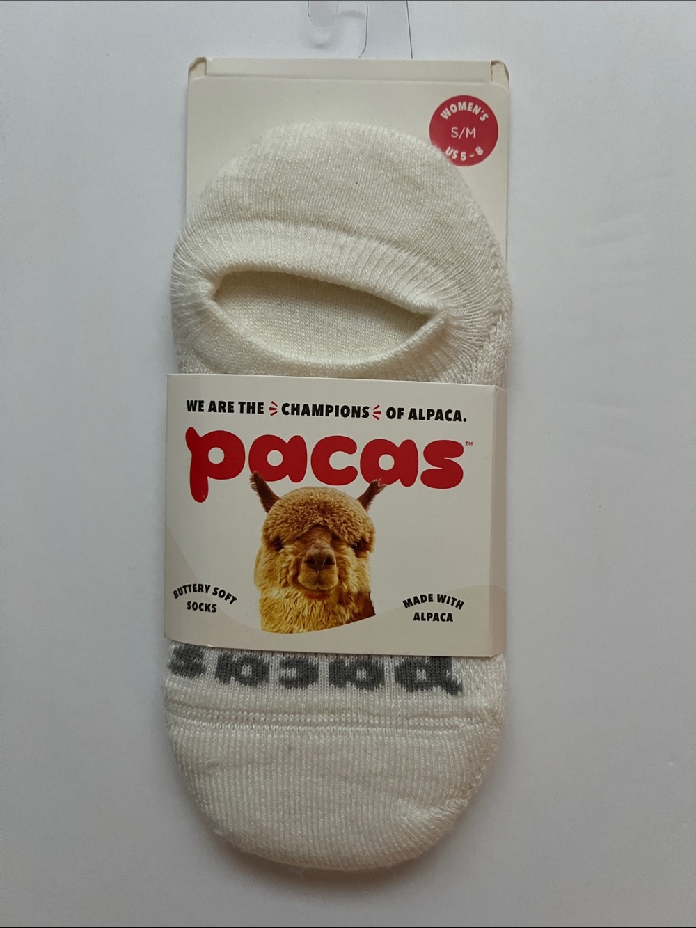 Pacas Cream Low-Profile Dog Socks — Soft No-Show Pet Socks